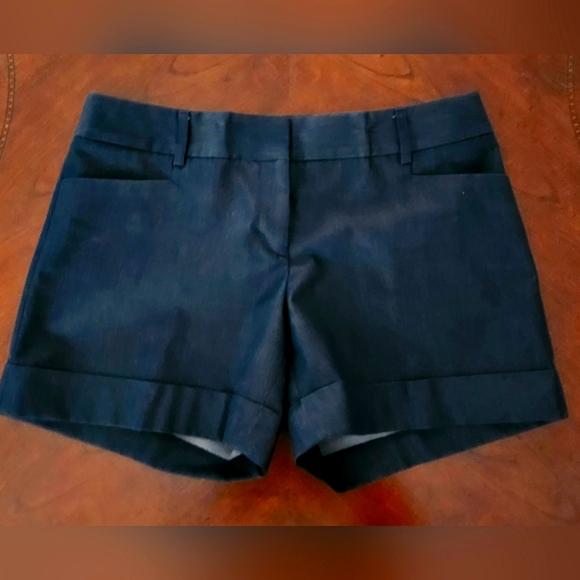 Women's Express Tailored Navy Shorts - Picture 1 of 5